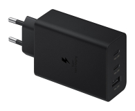 Ładowarka i akumulator SAMSUNG Ladowarka sieciowa 2xUSB-C 1xUSB 65W EP-TA6530 (bez kabla) czarna